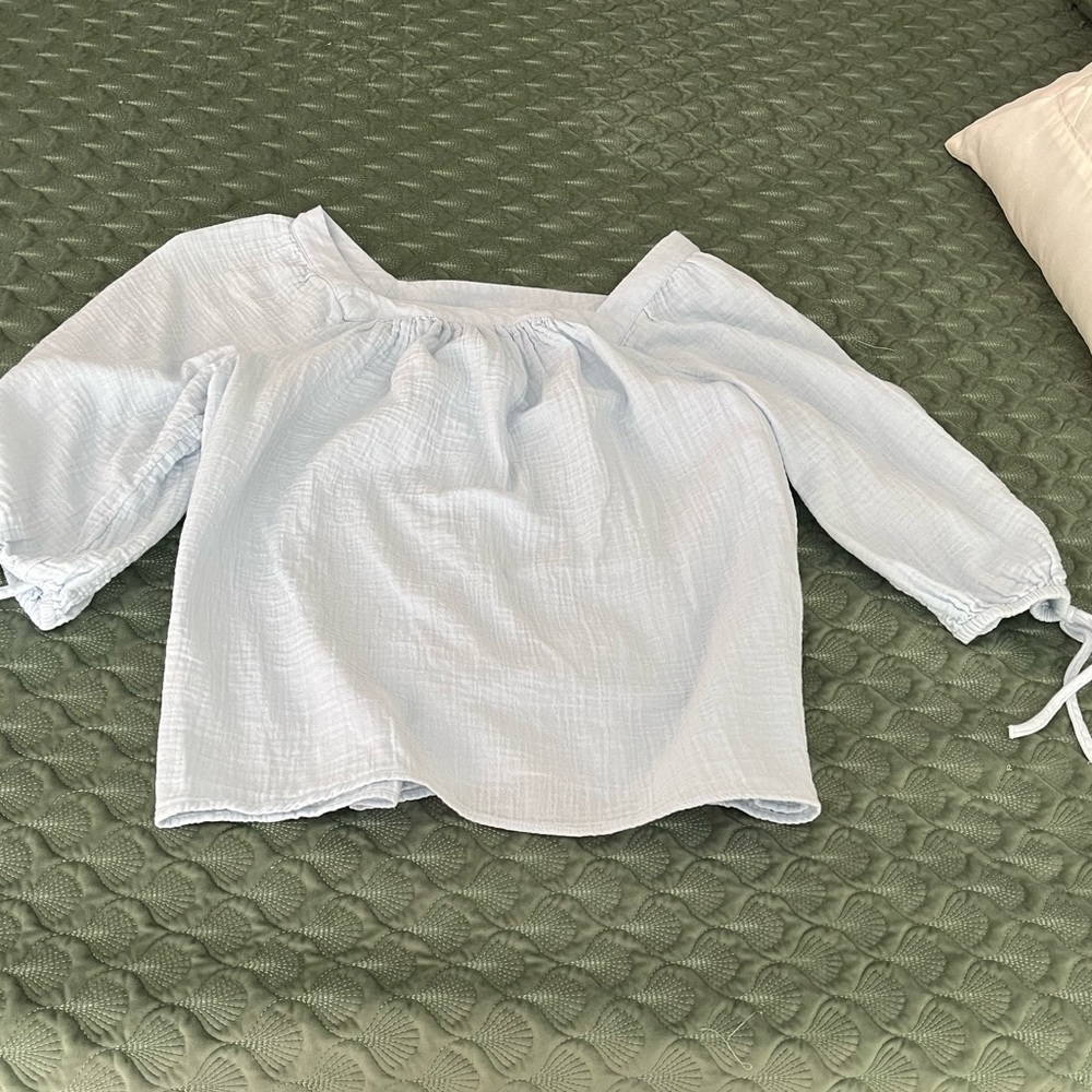 Light blue blouse size large